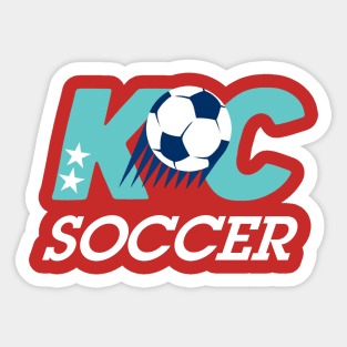 KC Soccer Current Red Sticker